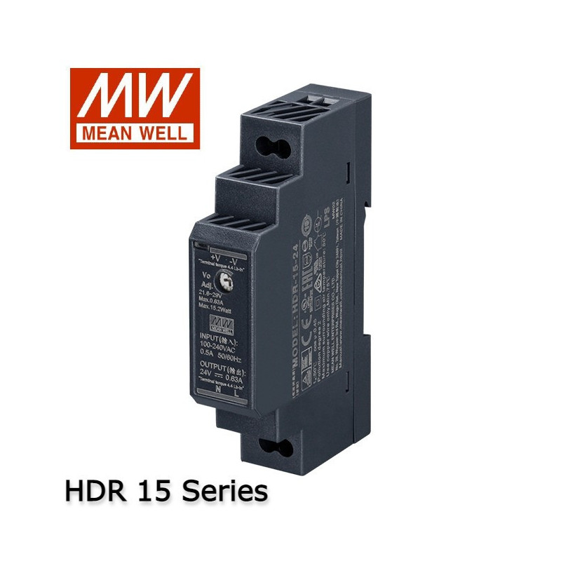 Mean Well HDR DIN Rail DC Power Supply