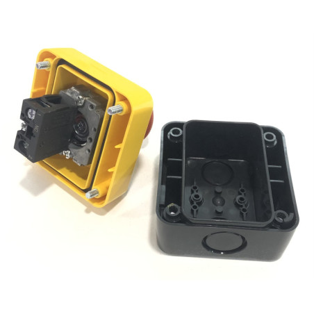Schneider XB2BS542 Emergency Pushbutton with Box