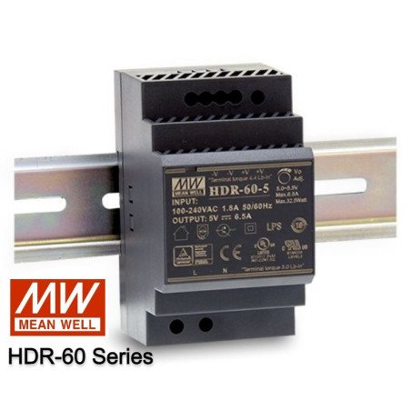 Mean Well HDR DIN Rail DC Power Supply