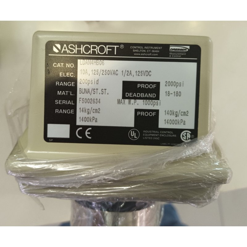 ASHCROFT LDAN4HB06 Pressure Switch