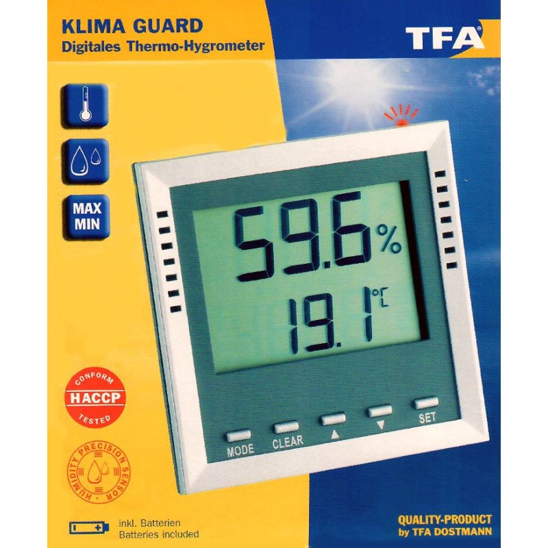 KLIMA GUARD TFA 30.5010 Digitales Thermo-Hygrometer