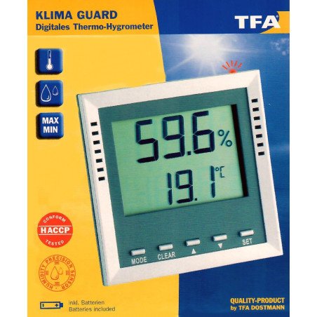KLIMA GUARD TFA 30.5010 Digitales Thermo-Hygrometer