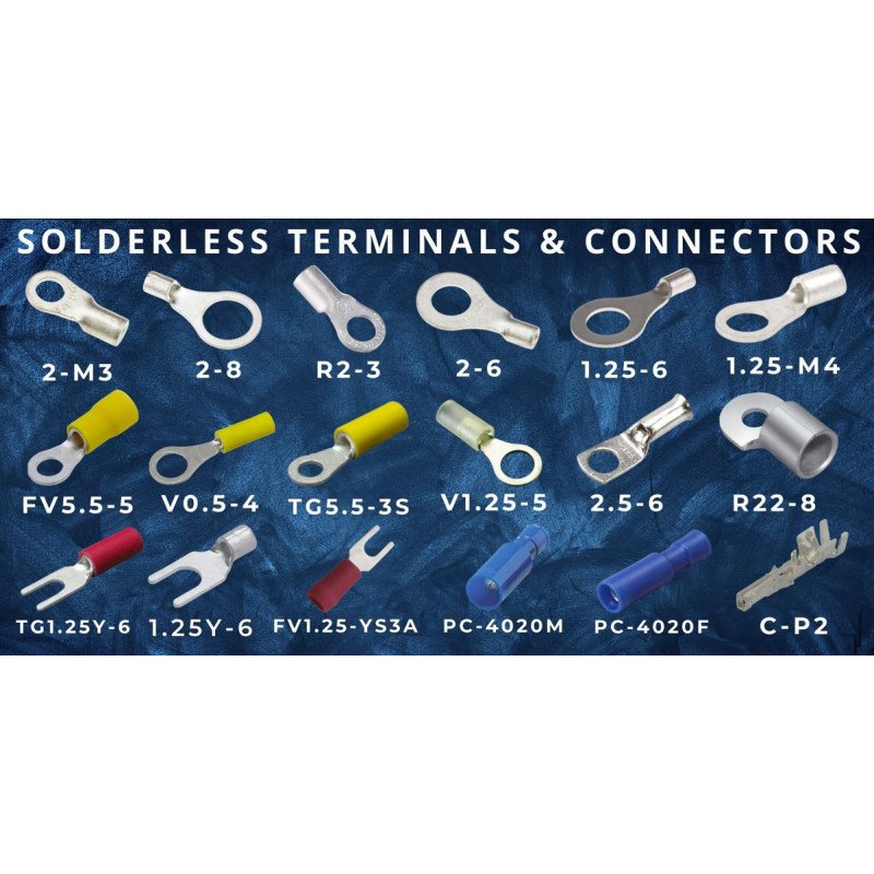 Cable Lug : NICHIFU R 2-3 Non-insulated Ring Terminals (R TYPE)