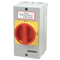SALZER Isolator Switch With IP65 Plastic Box
