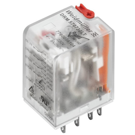 Weidmuller DRM570730LT 4 Pole 230VAC Relay