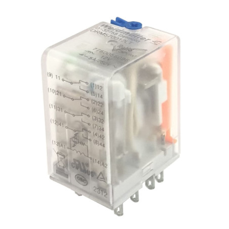 Weidmuller DRM570012LT 4 Pole 12VDC Relay