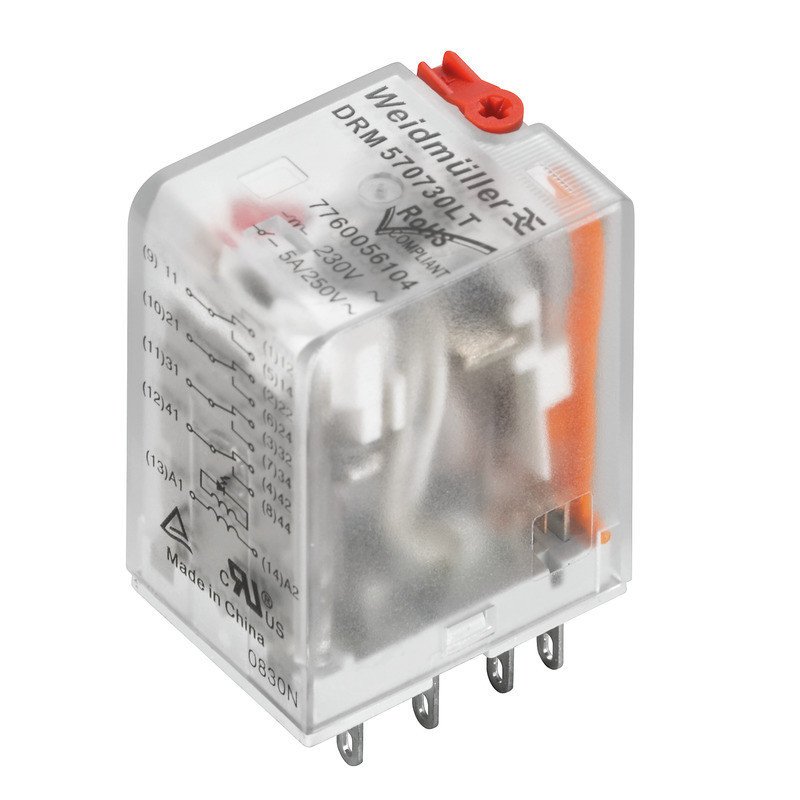 Weidmuller DRM270024LT 2 Pole 230VAC Relay