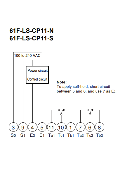 Omron 61F-LS-CP11-NRA Floatless Level Switch