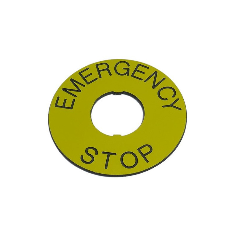 Zensor ESP-22-60 emergency stop label